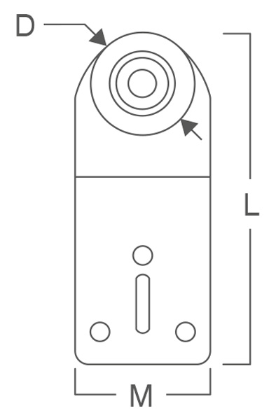 Carucior cu rulment pentru culisare , 24 mm [2]
