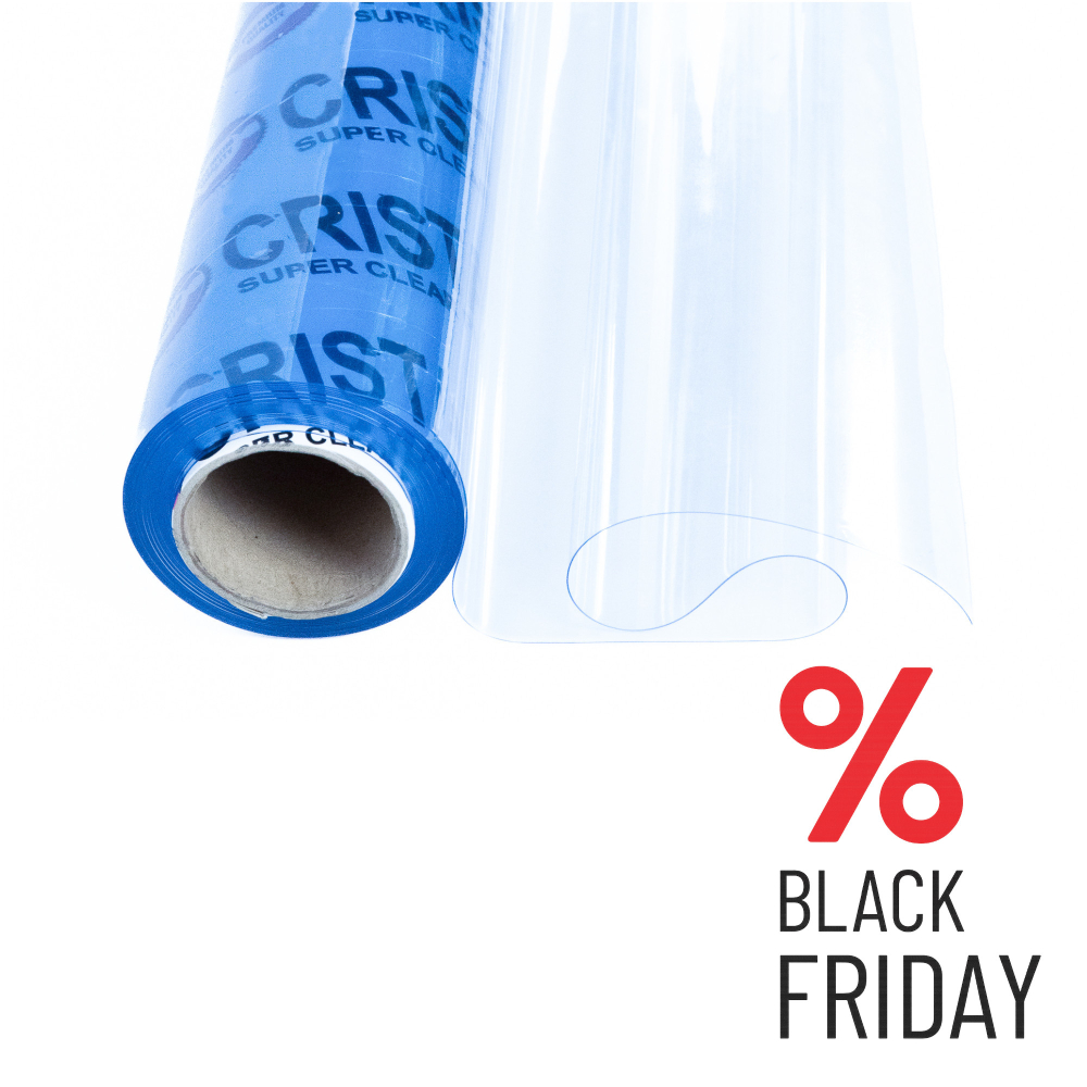 Folie terasa transparenta Cristal Flex®, din PVC, pentru inchidere si protectie terase, balcoane, foisoare, grosime 0.5 mm - 2.0 m x 10 m [1]