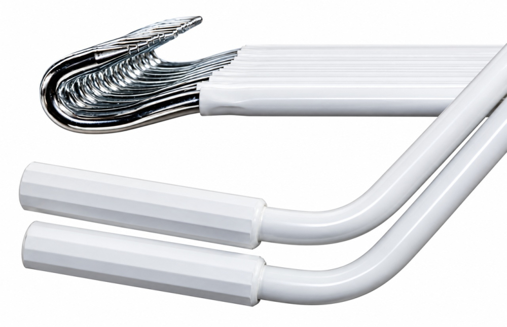 Manivelă cu cârlig pentru reductor rulou, tub oțel Ø14 mm (Culoare: RAL 1013 Alb perlat, Lungime: 140 cm) [2]