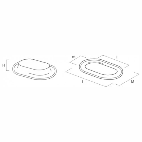 Set 10 bucati - Capsa ovala, autoblocanta - Covertex, NY, 42 x 22 mm [2]