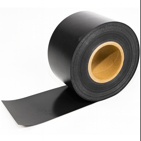 Banda  de intarire margini pentru Folie PVC transparenta - NEGRU [2]