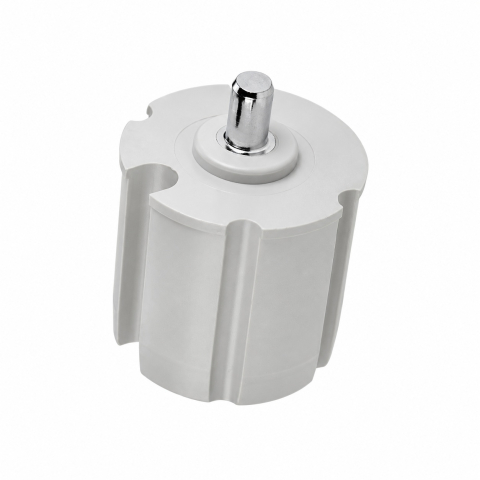 Capac (calotă) pentru tub rulou Ø70 mm, ABS (Tip ax: Ax rotund Ø12×20 mm) [3]