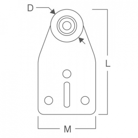 Carucior cu rulment pentru culisare prelata, 24 mm [1]