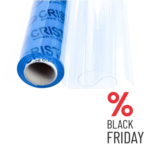 Folie Inchidere Terasa Cristal Flex® 500 - Folie terasa transparenta Cristal Flex®, din PVC, pentru inchidere si protectie terase, balcoane, foisoare, grosime 0.5 mm  - 1.5 m x 10 m