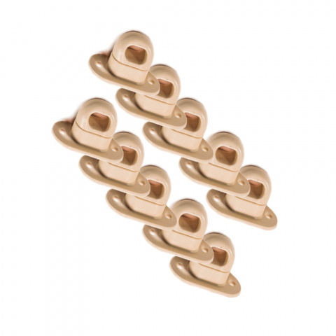 Bride / Butoni - Set 10 bucati Brida rotativa, CREM, 42 x 22 mm