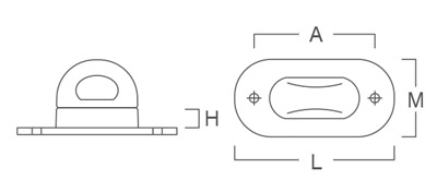 Set 10 bucati Brida rotativa, ALBE, 42 x 22 mm [2]