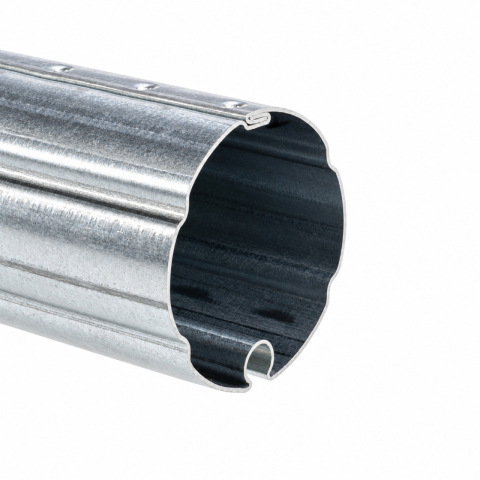 Sisteme rulou - Tub rulou Ø70 mm din oțel zincat 0,8 mm, cu canal pentru prelată - bară 6 m