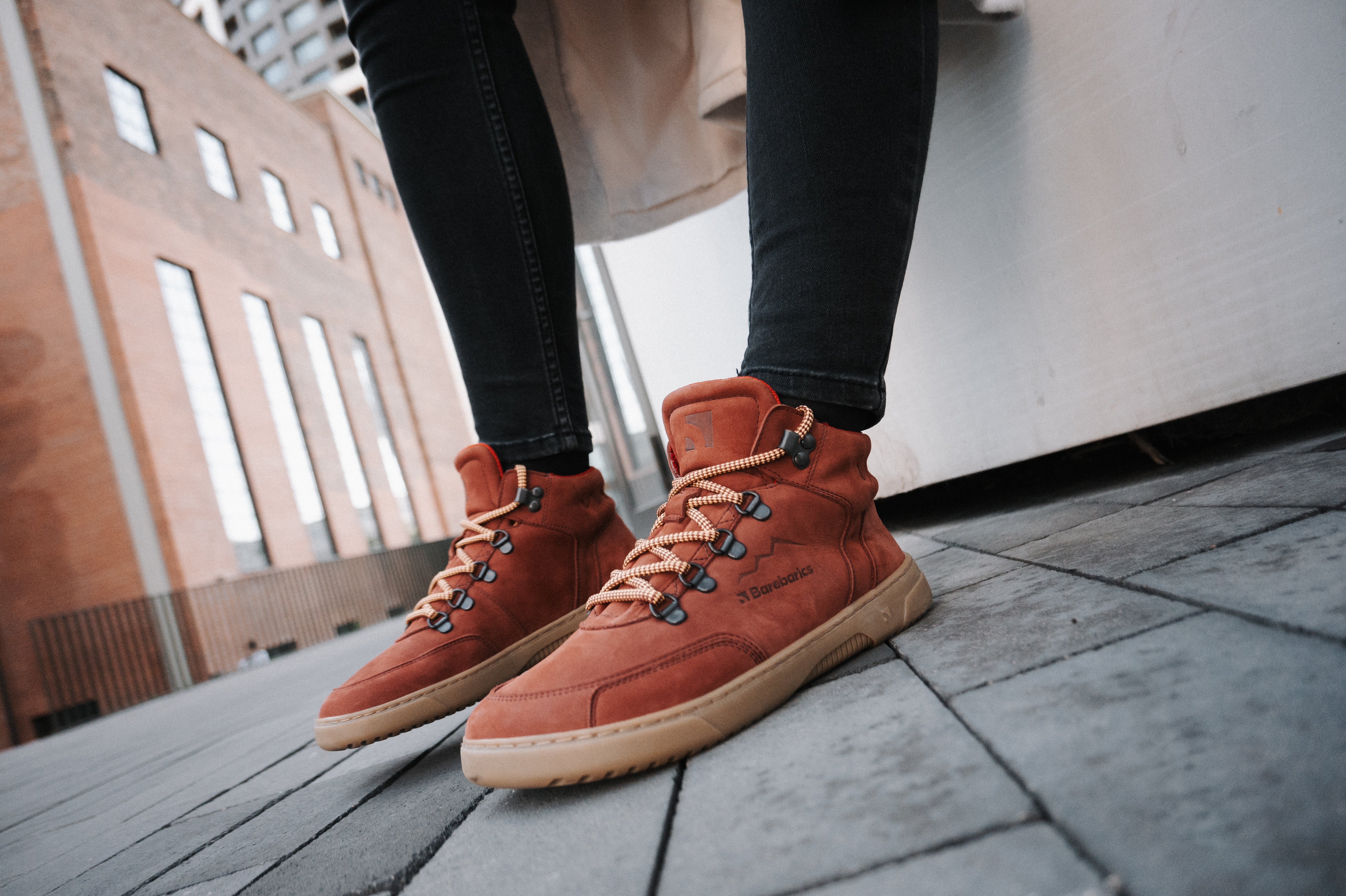 Sneakers barefoot BAREBARICS ELEMENT -  Roșu [5]