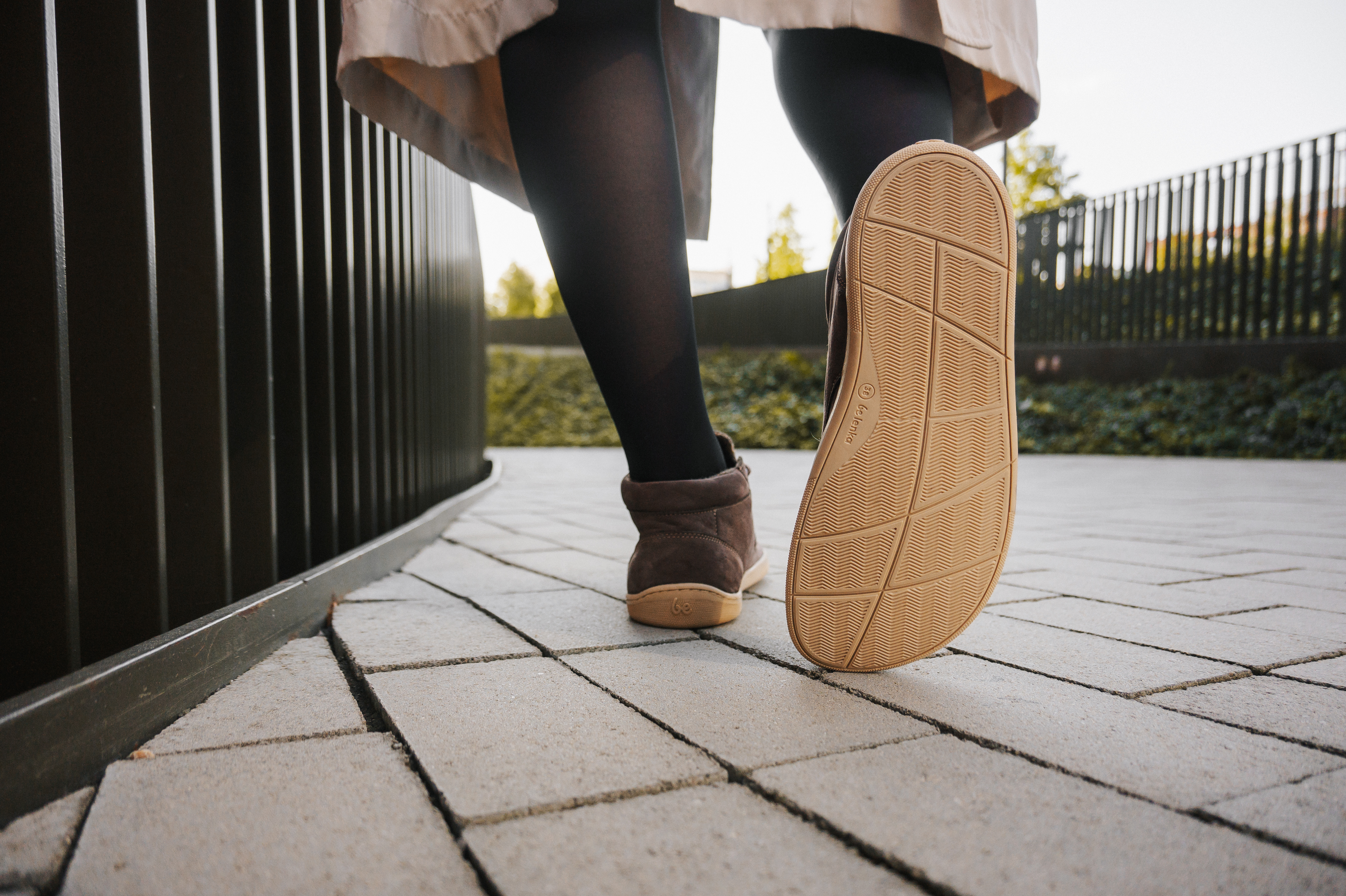 Pantofi barefoot BE LENKA Synergy Fleece - Maro & Bej [8]