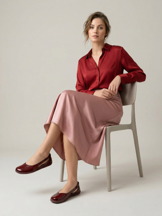 Balerini barefoot BE LENKA Bellissima 3.0 - Burgundy [2]