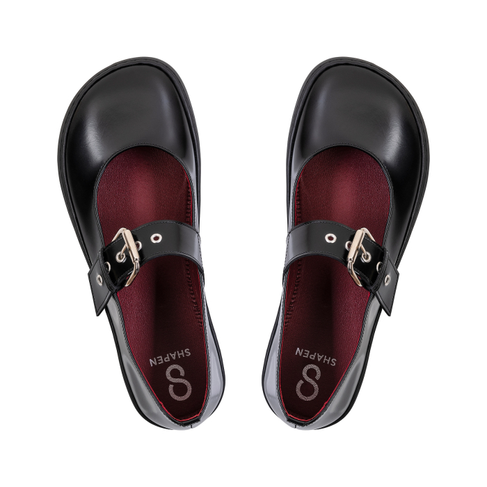 Balerini barefoot SHAPEN Mary Jane Coco - Negru [5]