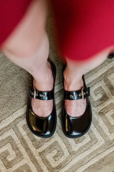 Balerini barefoot SHAPEN Mary Jane Coco - Negru [6]