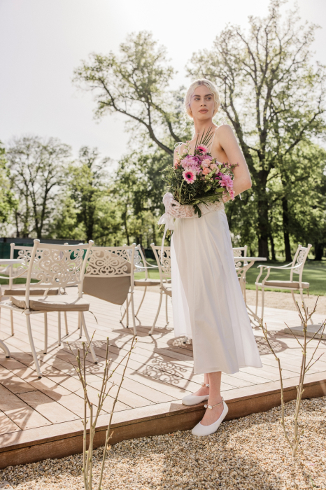 Balerini barefoot SHAPEN Tulip 3.0 - Alb [10]