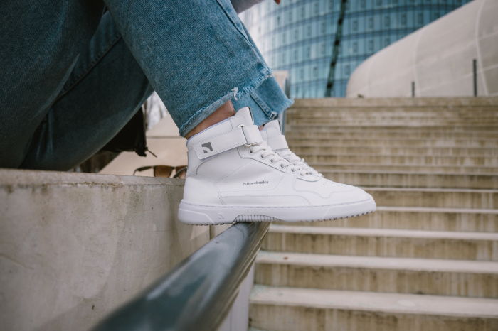 Sneakers barefoot BAREBARICS ZING High Top - Alb [2]