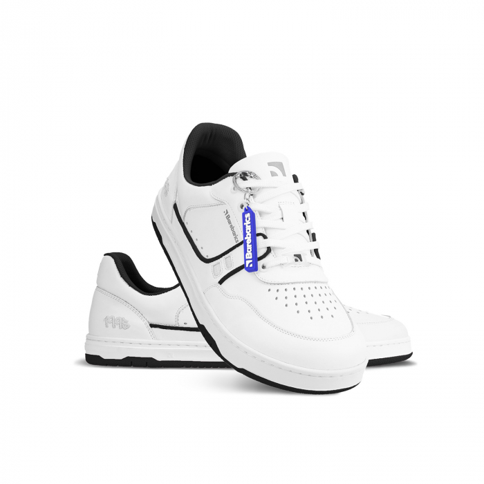 Sneakers barefoot BAREBARICS ARISE - Alb & negru [3]
