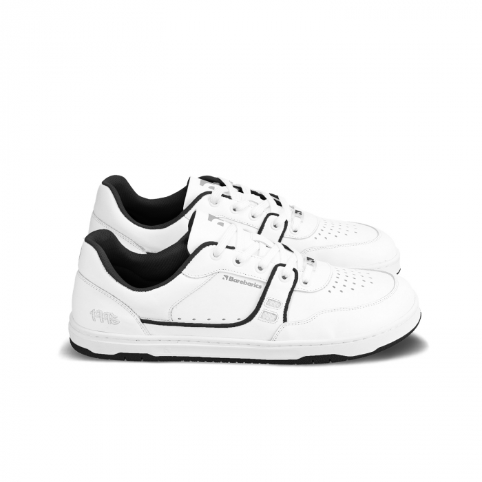 Sneakers barefoot BAREBARICS ARISE - Alb & negru [5]