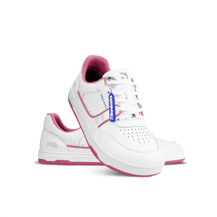 Sneakers barefoot BAREBARICS ARISE - Alb & roz [3]