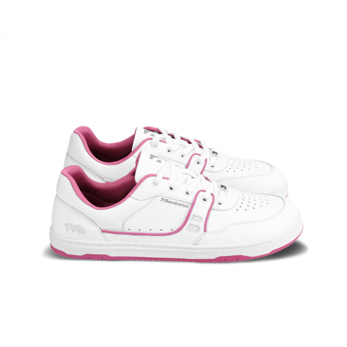 Sneakers barefoot BAREBARICS ARISE - Alb & roz [5]