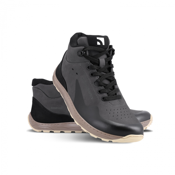 Sneakers barefoot BAREBARICS TREKKER - Gri închis [2]