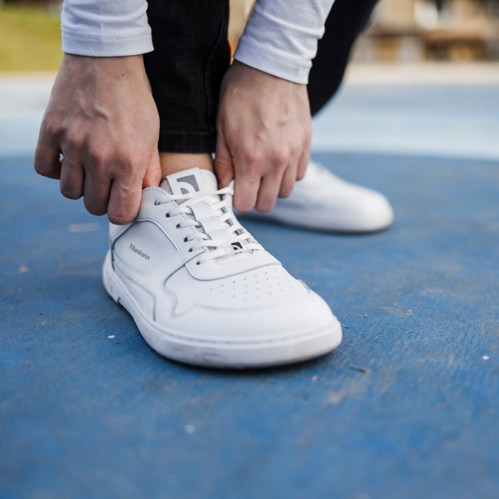 Barefoot Sneakers Barebarics Zing - All White - Leather [10]