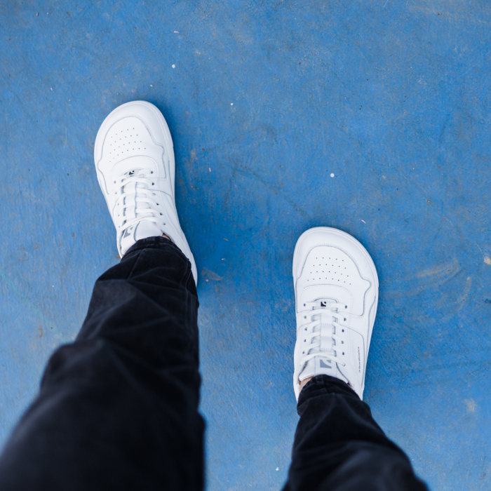 Barefoot Sneakers Barebarics Zing - All White - Leather [12]