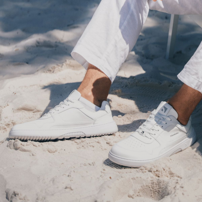 Barefoot Sneakers Barebarics Zing - All White - Leather [2]