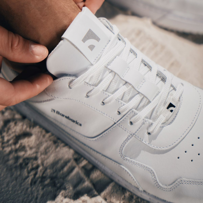 Barefoot Sneakers Barebarics Zing - All White - Leather [6]