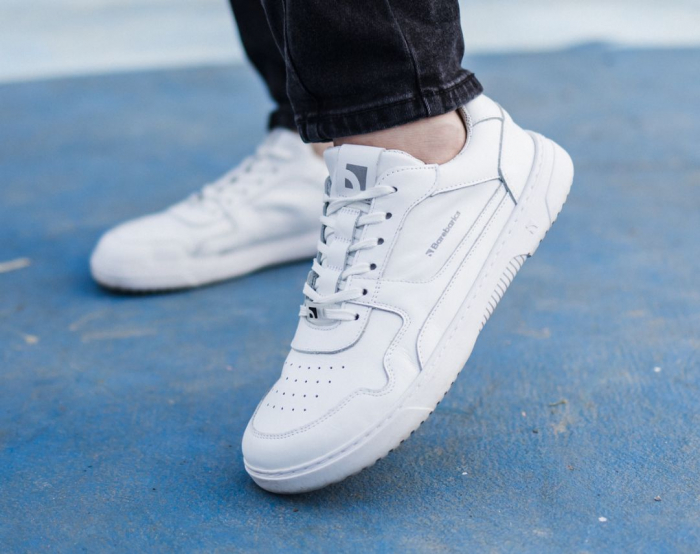 Barefoot Sneakers Barebarics Zing - All White - Leather [2]