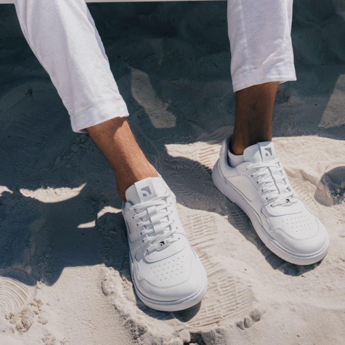Barefoot Sneakers Barebarics Zing - All White - Leather [4]