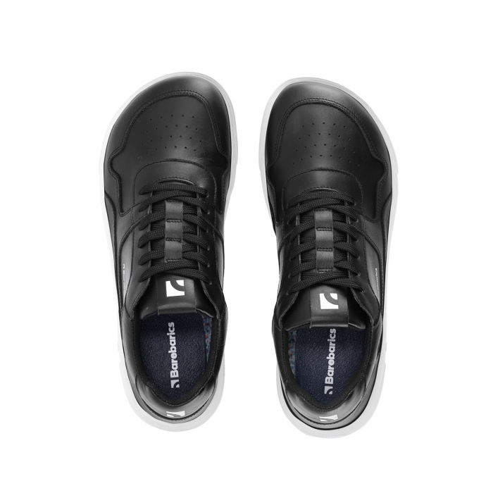 Sneakers barefoot  BAREBARICS ZING - Negru & alb - Piele [8]