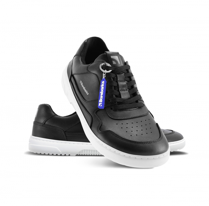 Sneakers barefoot  BAREBARICS ZING - Negru & alb - Piele [3]