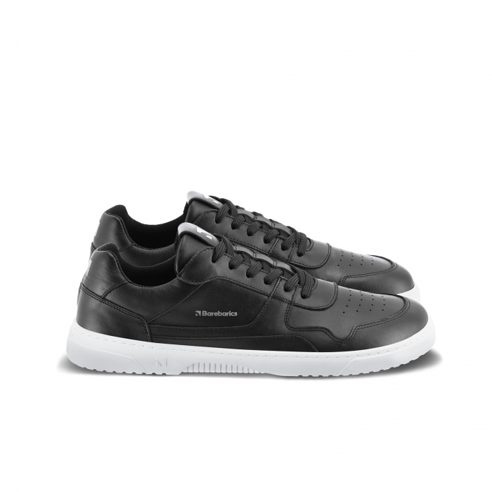 Sneakers barefoot  BAREBARICS ZING - Negru & alb - Piele [5]