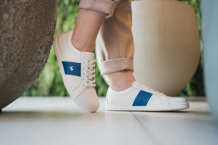 Sneakers barefoot BE LENKA ELITE - Alb & albastru închis [2]