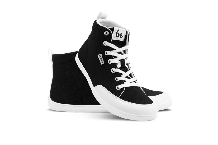 Sneakers barefoot BE LENKA Rebound High Top - Negru & Alb [3]