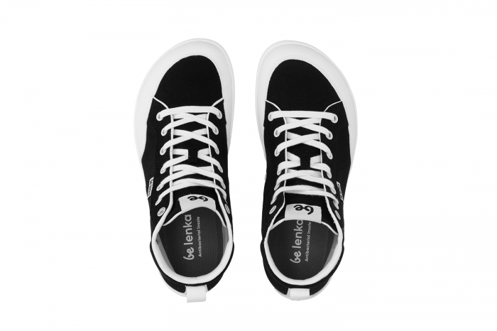 Sneakers barefoot BE LENKA Rebound High Top - Negru & Alb [5]