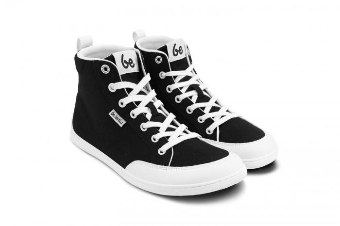 Sneakers barefoot BE LENKA Rebound High Top - Negru & Alb [7]