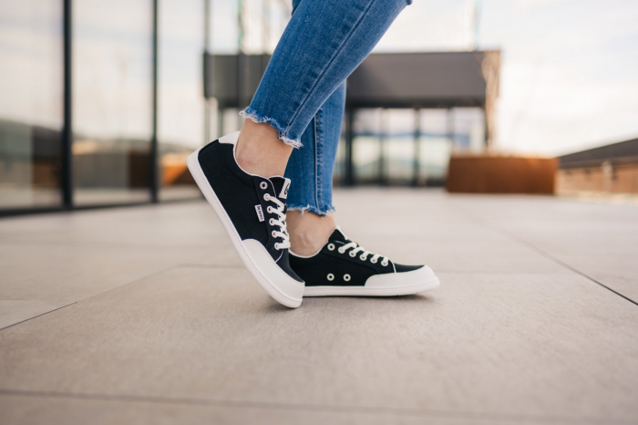Sneakers barefoot BE LENKA Rebound - Negru & Alb [2]