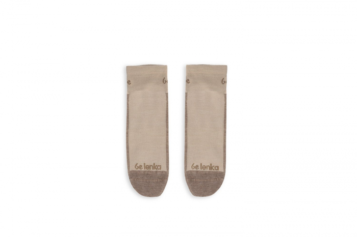 Șosete barefoot copii BE LENKA Crew - Lână Merino – Bej [2]