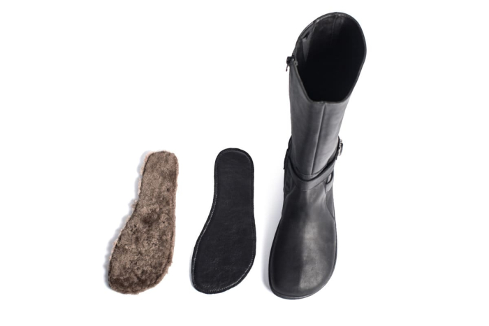 Cizme Barefoot Înalte True Feel Essential Negru [3]