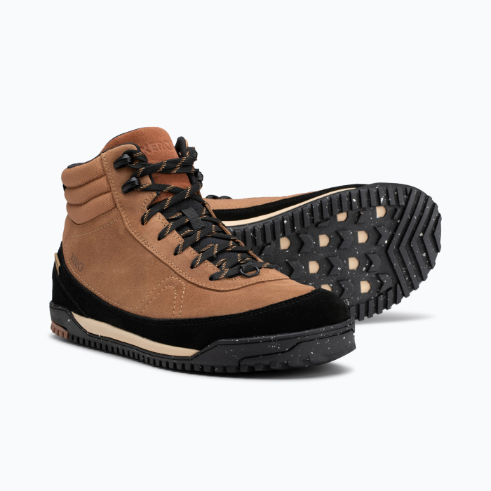 Ghete barefoot drumeție bărbați XERO SHOES Ridgeway Piele – Maro irlandez [3]