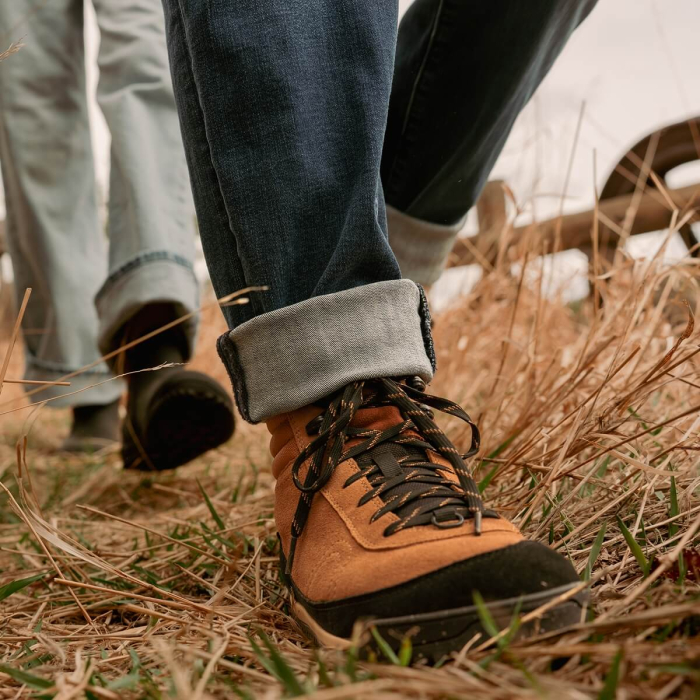 Ghete barefoot drumeție bărbați XERO SHOES Ridgeway Piele – Maro irlandez [2]
