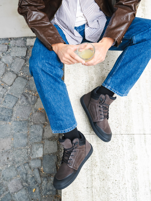 Ghete barefoot BE LENKA ARCTICEDGE - Maro închis [6]