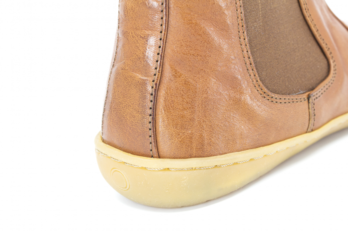 Ghete barefoot MUKISHOES Chelsea Leather - Caramel [8]