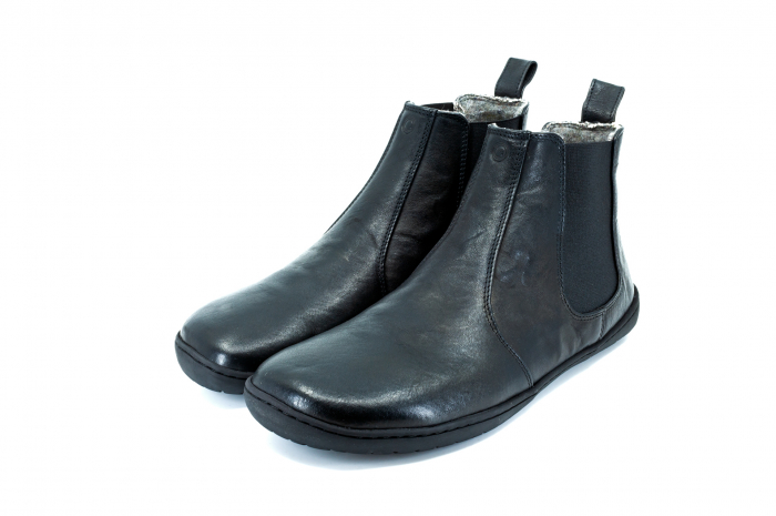 Ghete barefoot MUKISHOES Chelsea Leather - Negru [3]