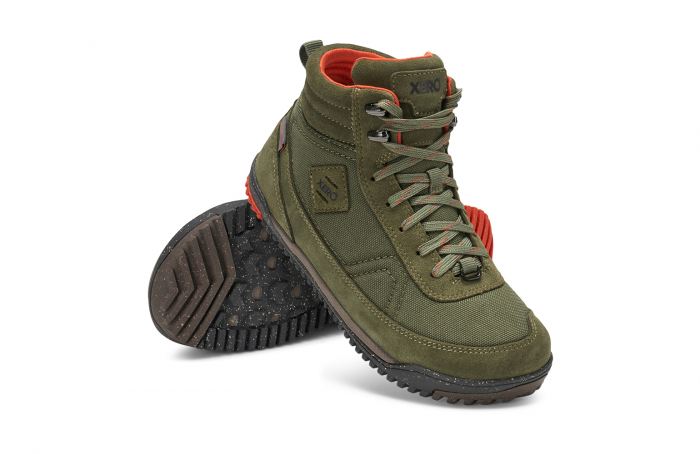 Ghete barefoot drumeție impermeabile XERO SHOES RIDGEWAY Femei - Olive [6]