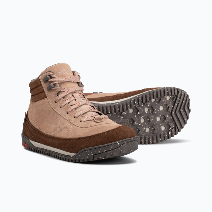 Ghete barefoot drumeție femei XERO SHOES Ridgeway Piele – Roz nisipiu [3]