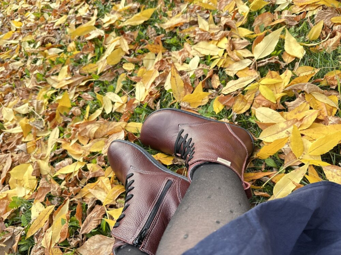 Ghete barefoot iarnǎ TIMMO TRUE FEEL FOOTSHAPE - Vișiniu [3]