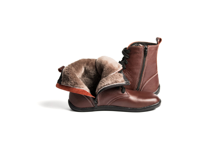 Ghete barefoot iarnǎ TIMMO TRUE FEEL FOOTSHAPE - Vișiniu [9]