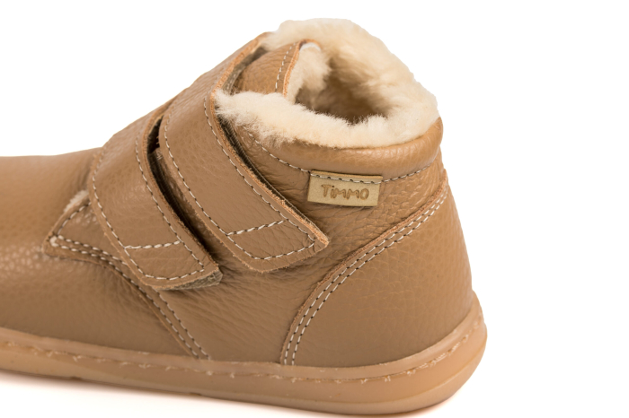 Ghete barefoot iarna copii TIMMO SMART FLEX NATURE'S TOUCH - Maro deschis [3]