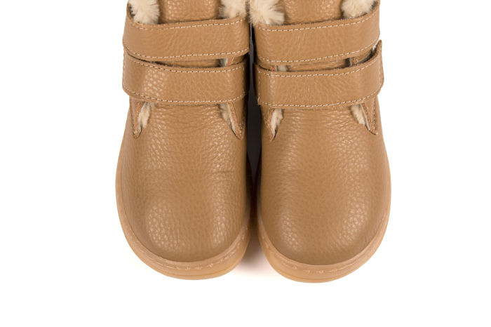 Ghete barefoot iarna copii TIMMO SMART FLEX NATURE'S TOUCH - Maro deschis [4]